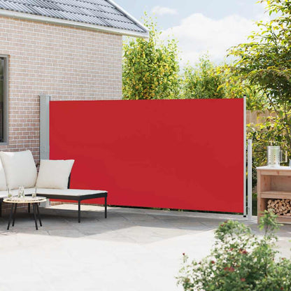 Tenda Laterale Retrattile per Patio 180x500 cm Rossa | homemem39