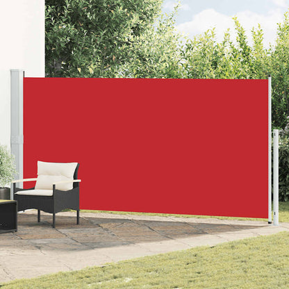 Tenda Laterale Retrattile per Patio 180x500 cm Rossa | homemem39