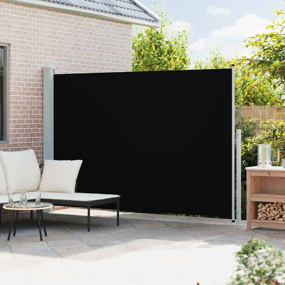 Tenda Laterale Retrattile per Patio 200x300 cm Nero | homemem39