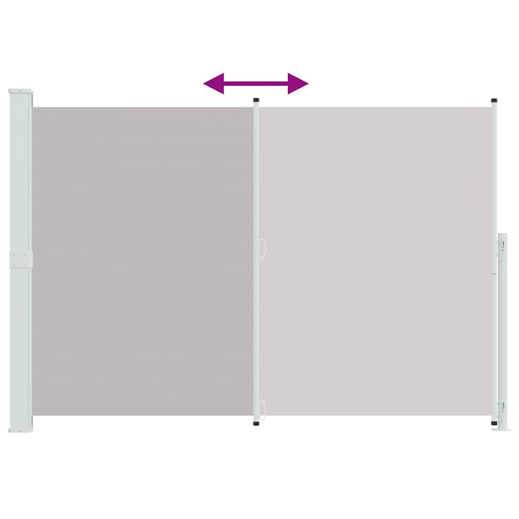Tenda Laterale Retrattile per Patio 200x300 cm Grigia | homemem39