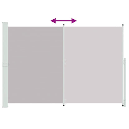 Tenda Laterale Retrattile per Patio 200x300 cm Grigia | homemem39