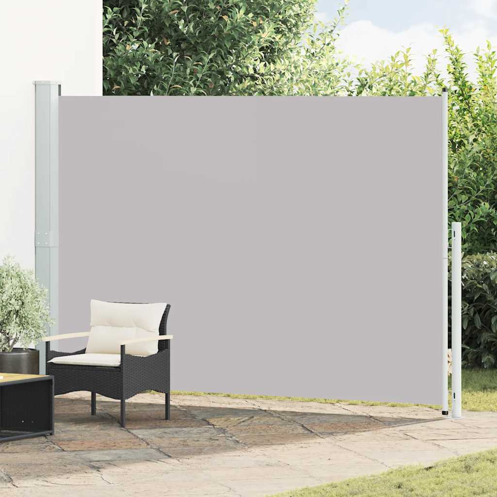 Tenda Laterale Retrattile per Patio 200x300 cm Grigia | homemem39