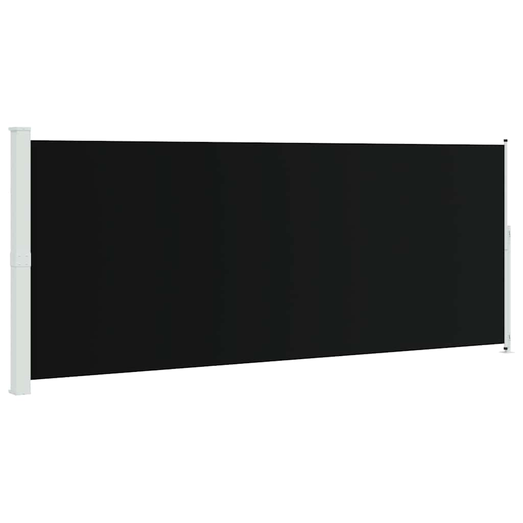 Tenda Laterale Retrattile per Patio 200x500 cm Nera | homemem39
