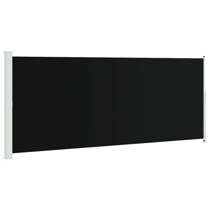 Tenda Laterale Retrattile per Patio 200x500 cm Nera