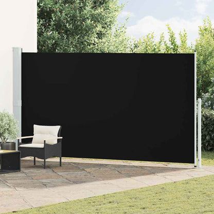 Tenda Laterale Retrattile per Patio 200x500 cm Nera | homemem39