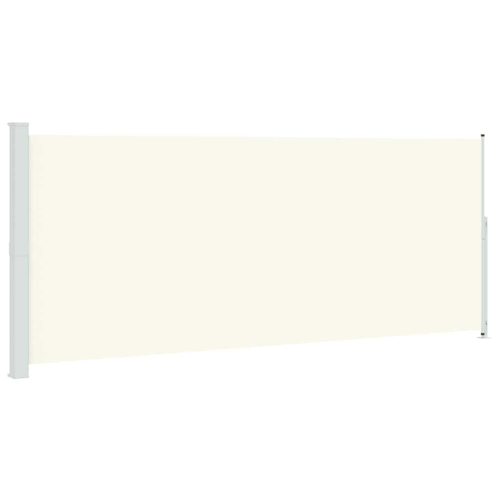 Tenda Laterale Retrattile per Patio 200x500 cm Crema | homemem39