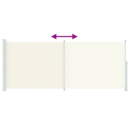 Tenda Laterale Retrattile per Patio 200x500 cm Crema | homemem39