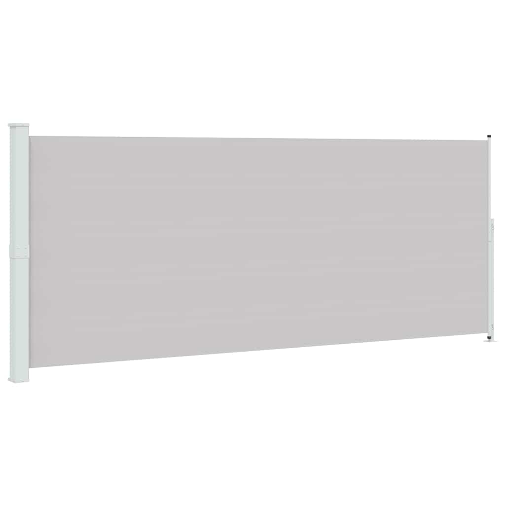 Tenda Laterale Retrattile per Patio 200x500 cm Grigia | homemem39