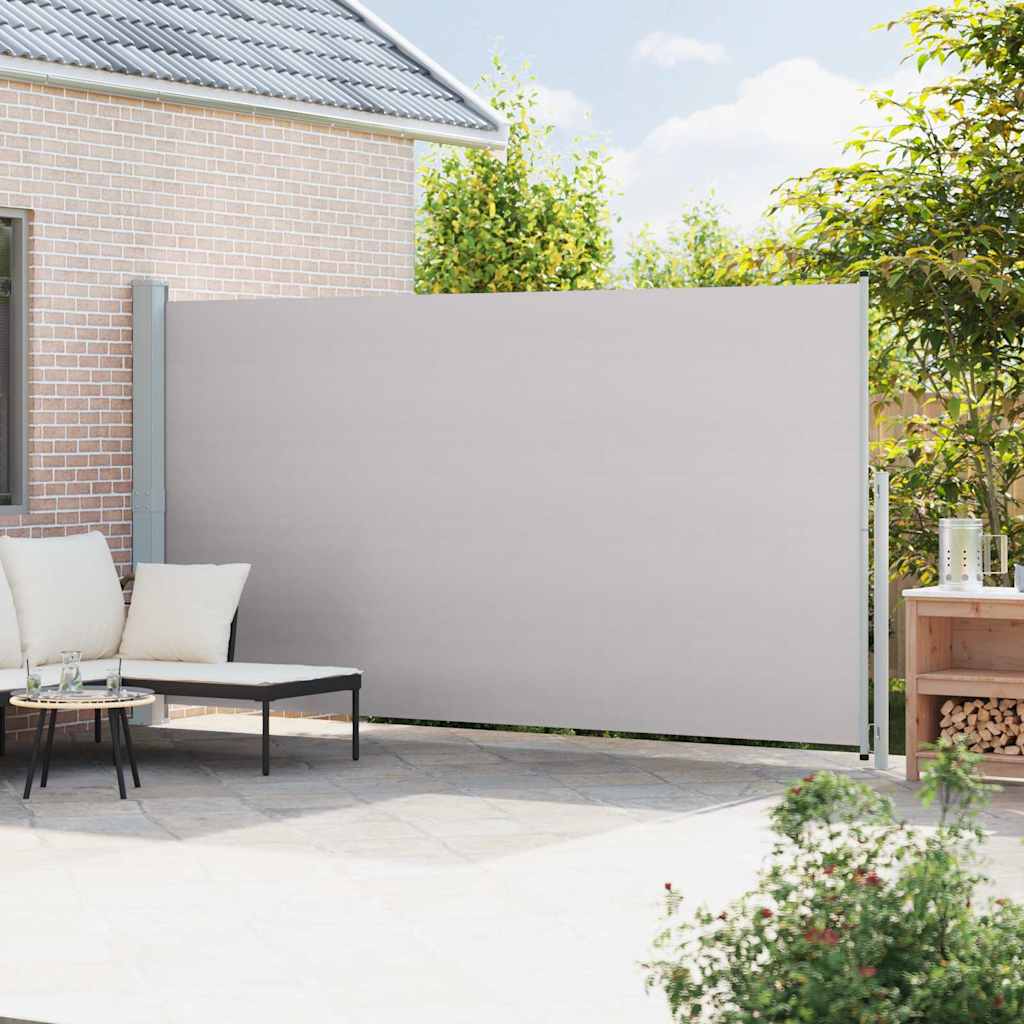 Tenda Laterale Retrattile per Patio 200x514 cm Grigia