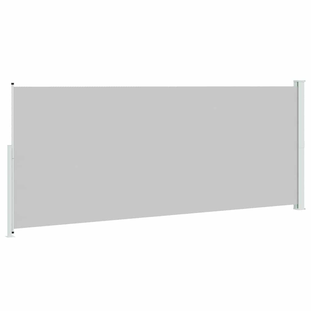 Tenda Laterale Retrattile per Patio 200x500 cm Grigia