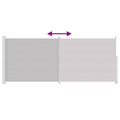 Tenda Laterale Retrattile per Patio 200x500 cm Grigia