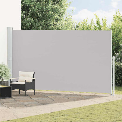 Tenda Laterale Retrattile per Patio 200x500 cm Grigia