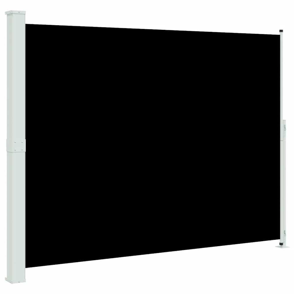 Tenda Laterale Retrattile per Patio 220x300 cm Nera