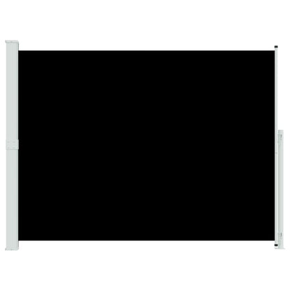Tenda Laterale Retrattile per Patio 220x300 cm Nera