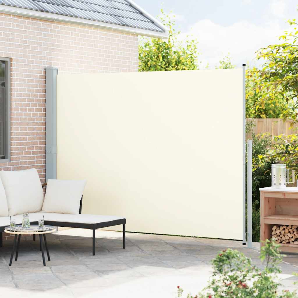 Tenda Laterale Retrattile per Patio 220x300 cm Crema