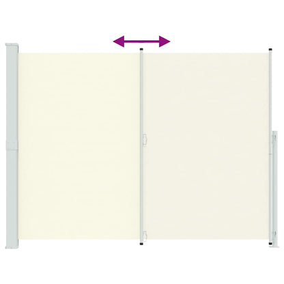 Tenda Laterale Retrattile per Patio 220x300 cm Crema