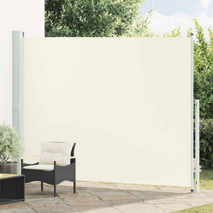 Tenda Laterale Retrattile per Patio 220x300 cm Crema | homemem39