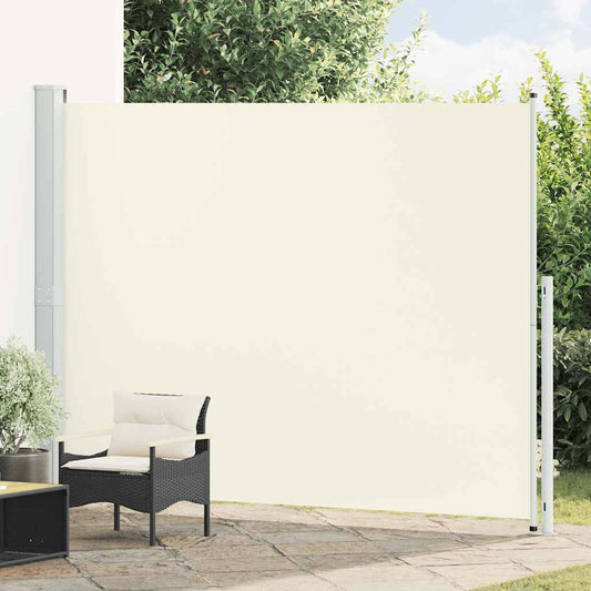 Tenda Laterale Retrattile per Patio 220x300 cm Crema | homemem39