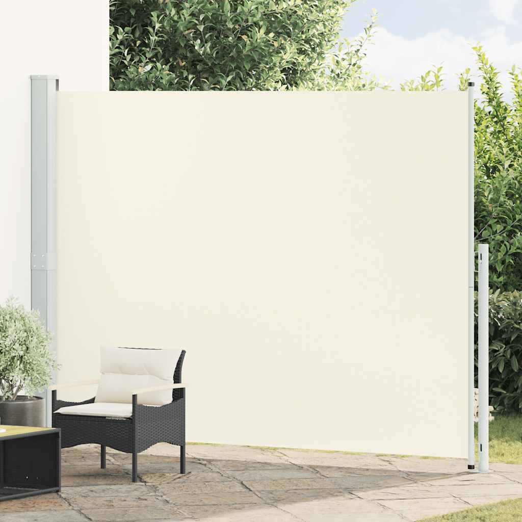 Tenda Laterale Retrattile per Patio 220x300 cm Crema