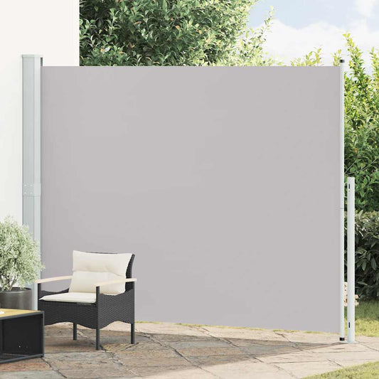 Tenda Laterale Retrattile per Patio 220x300 cm Grigia | homemem39
