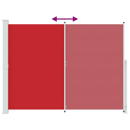 Tenda Laterale Retrattile per Patio 220x300 cm Rossa | homemem39