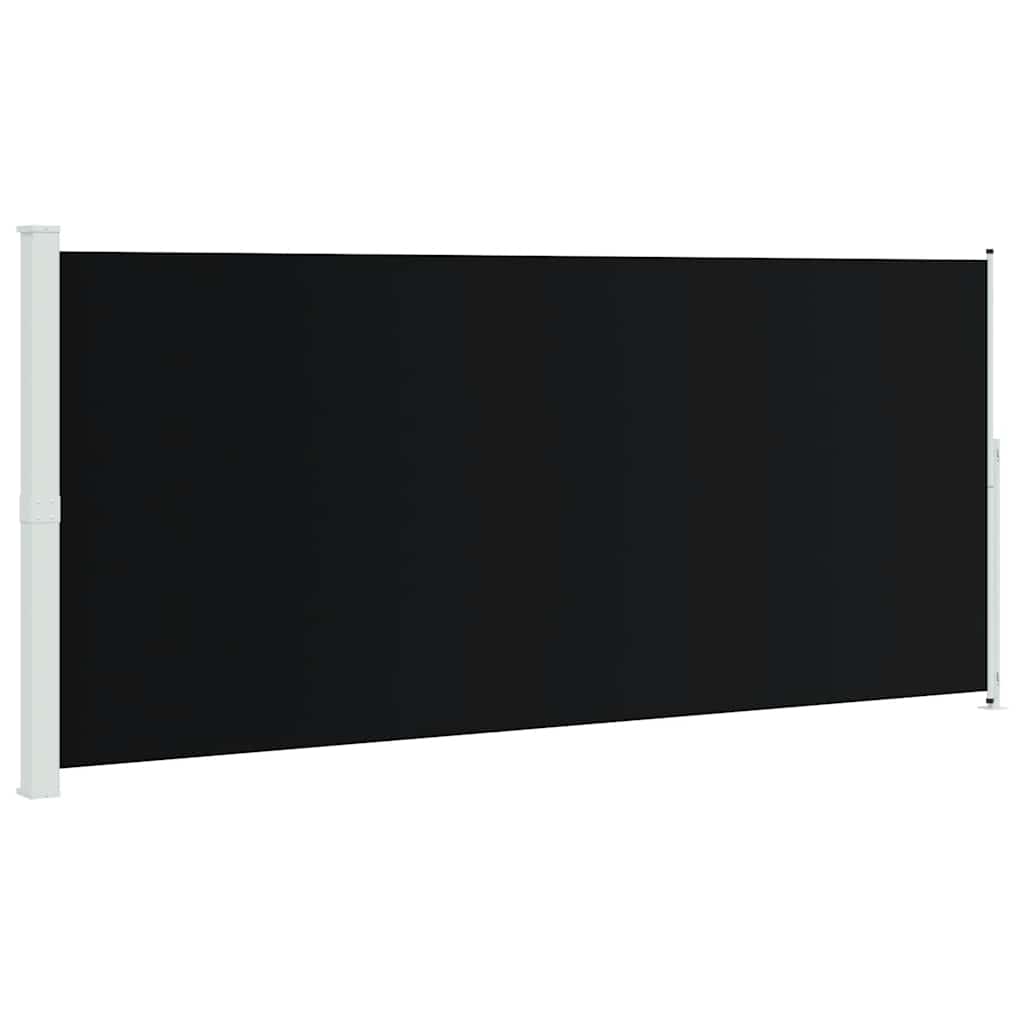 Tenda Laterale Retrattile per Patio 220x514 cm Nera