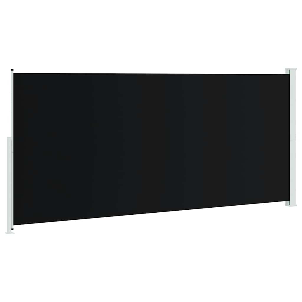 Tenda Laterale Retrattile per Patio 220x500 cm Nera