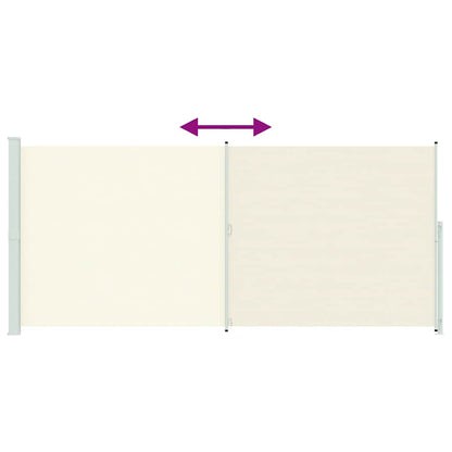 Tenda Laterale Retrattile per Patio 220x500 cm Crema