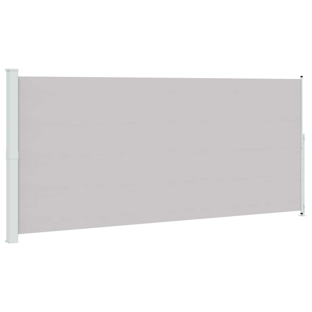 Tenda Laterale Retrattile per Patio 220x514 cm Grigia