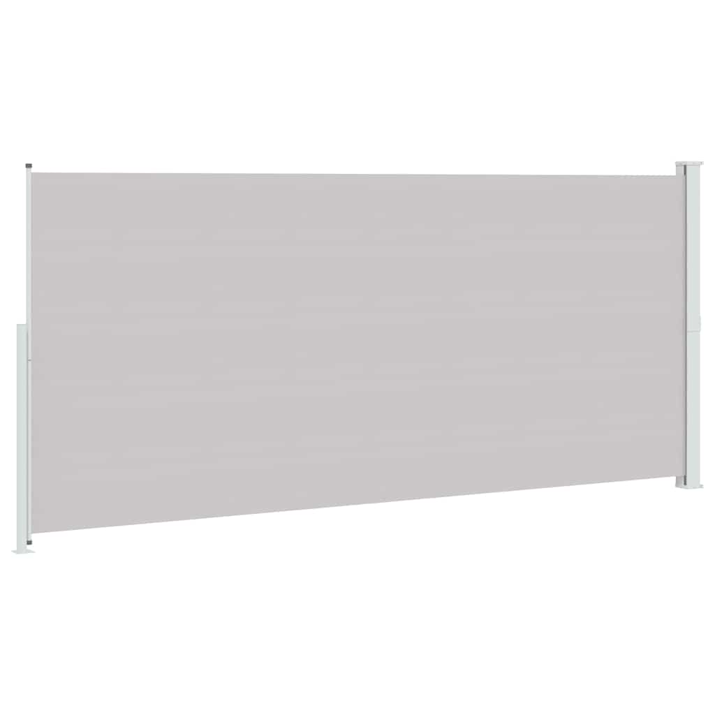 Tenda Laterale Retrattile per Patio 220x514 cm Grigia