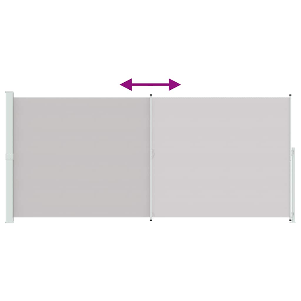Tenda Laterale Retrattile per Patio 220x500 cm Grigia | homemem39