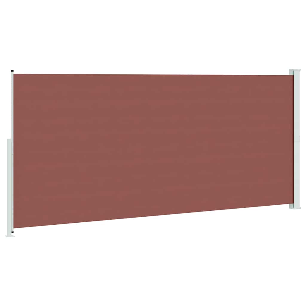 Tenda Laterale Retrattile per Patio 220x500 cm Marrone | homemem39