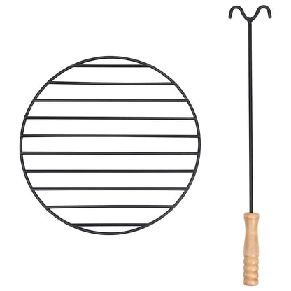 Braciere con Attizzatoio 54x54x55 cm in Acciaio | homemem39
