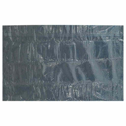 Pellicola Galleggiante Solare PE Piscina 600x400 cm Nero e Blu