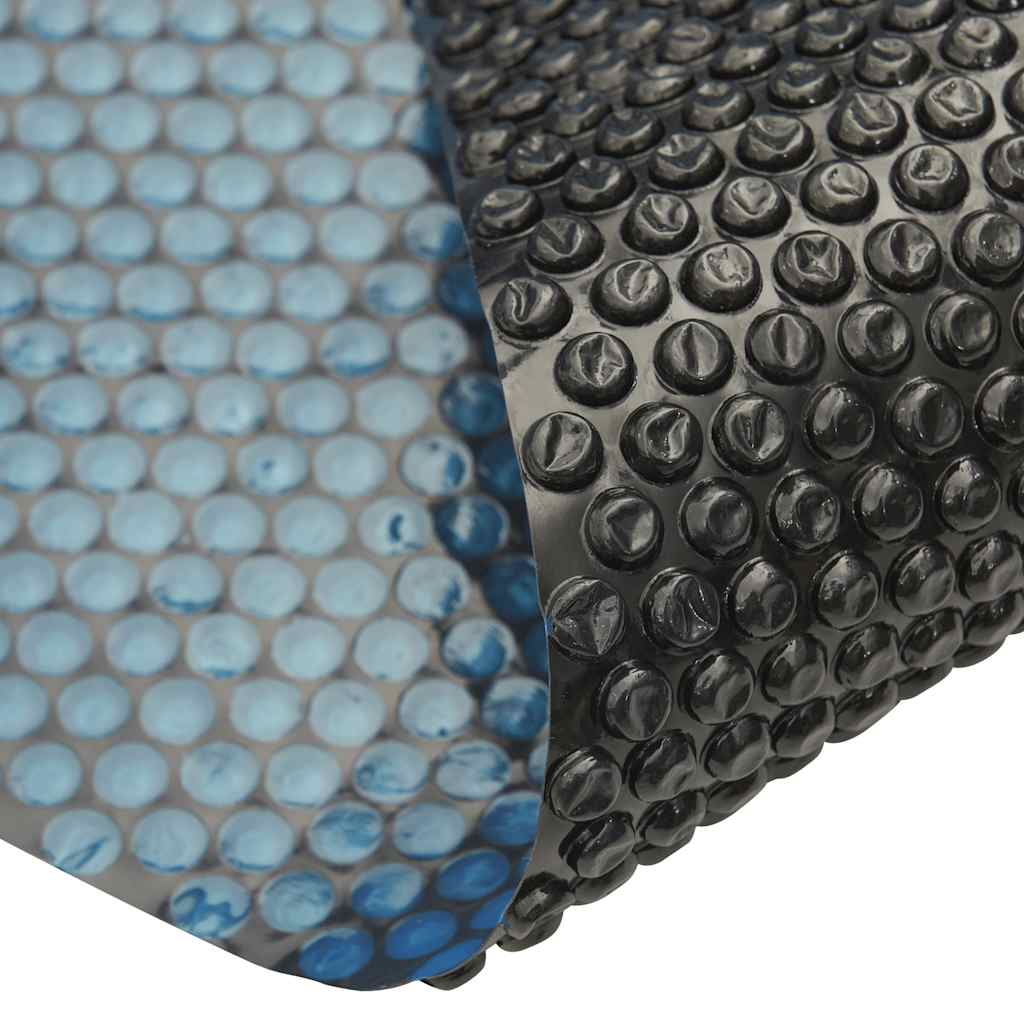 Pellicola Galleggiante Solare PE Piscina 800x500 cm Nero e Blu | homemem39