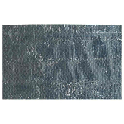Pellicola Galleggiante Solare PE Piscina 1000x500 cm Nero e Blu