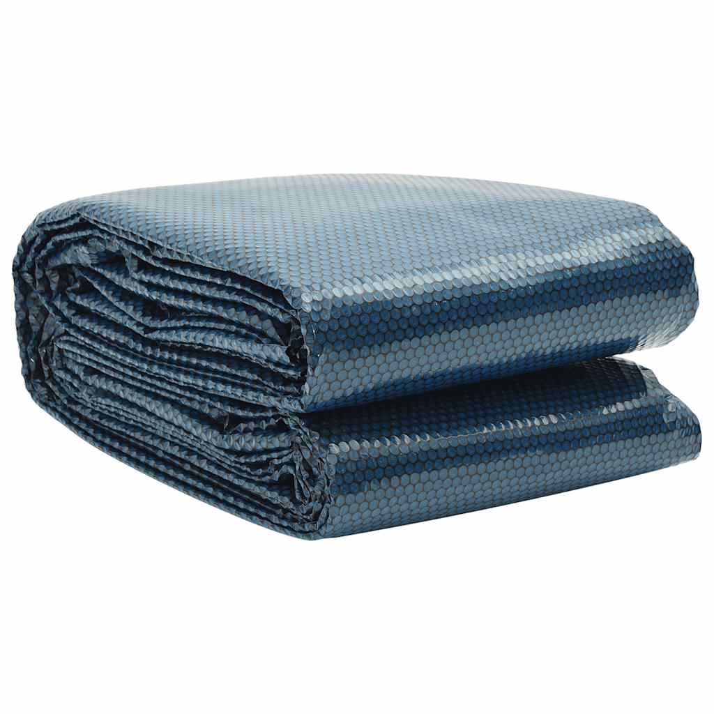 Pellicola Galleggiante Solare PE per Piscina 300 cm Nero e Blu | homemem39