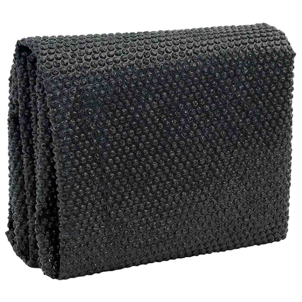 Pellicola Galleggiante Solare PE per Piscina 356 cm Nero e Blu | homemem39