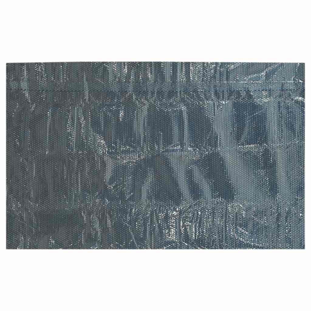 Pellicola Galleggiante Solare PE Piscina 300x200 cm Nero e Blu