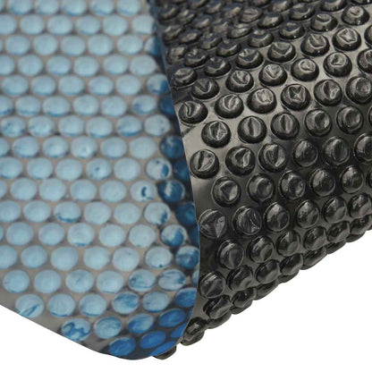 Pellicola Galleggiante Solare PE Piscina 500x300 cm Nero e Blu | homemem39