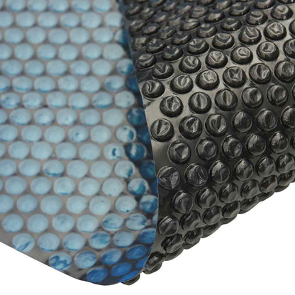 Pellicola Galleggiante Solare PE Piscina 800x500 cm Nero e Blu