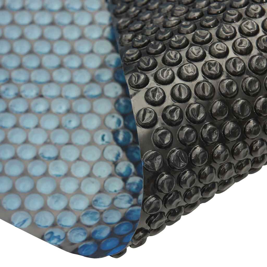 Pellicola Galleggiante Solare PE Piscina 1200x600 cm Nero e Blu | homemem39