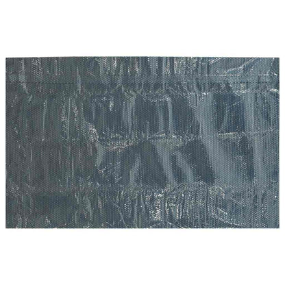 Pellicola Galleggiante Solare PE Piscina 1200x600 cm Nero e Blu