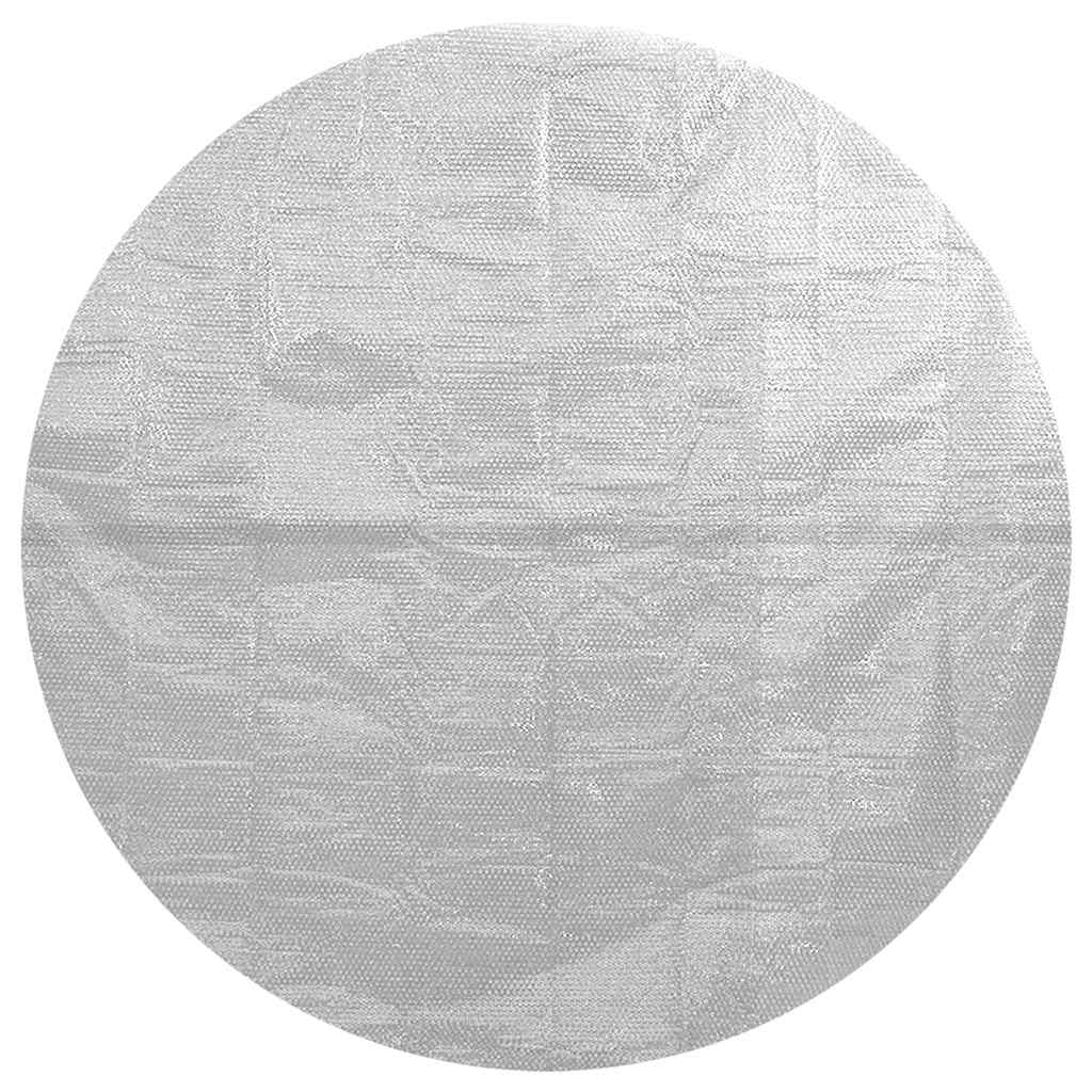 Pellicola Galleggiante Solare PE Piscina 381 cm Grigia