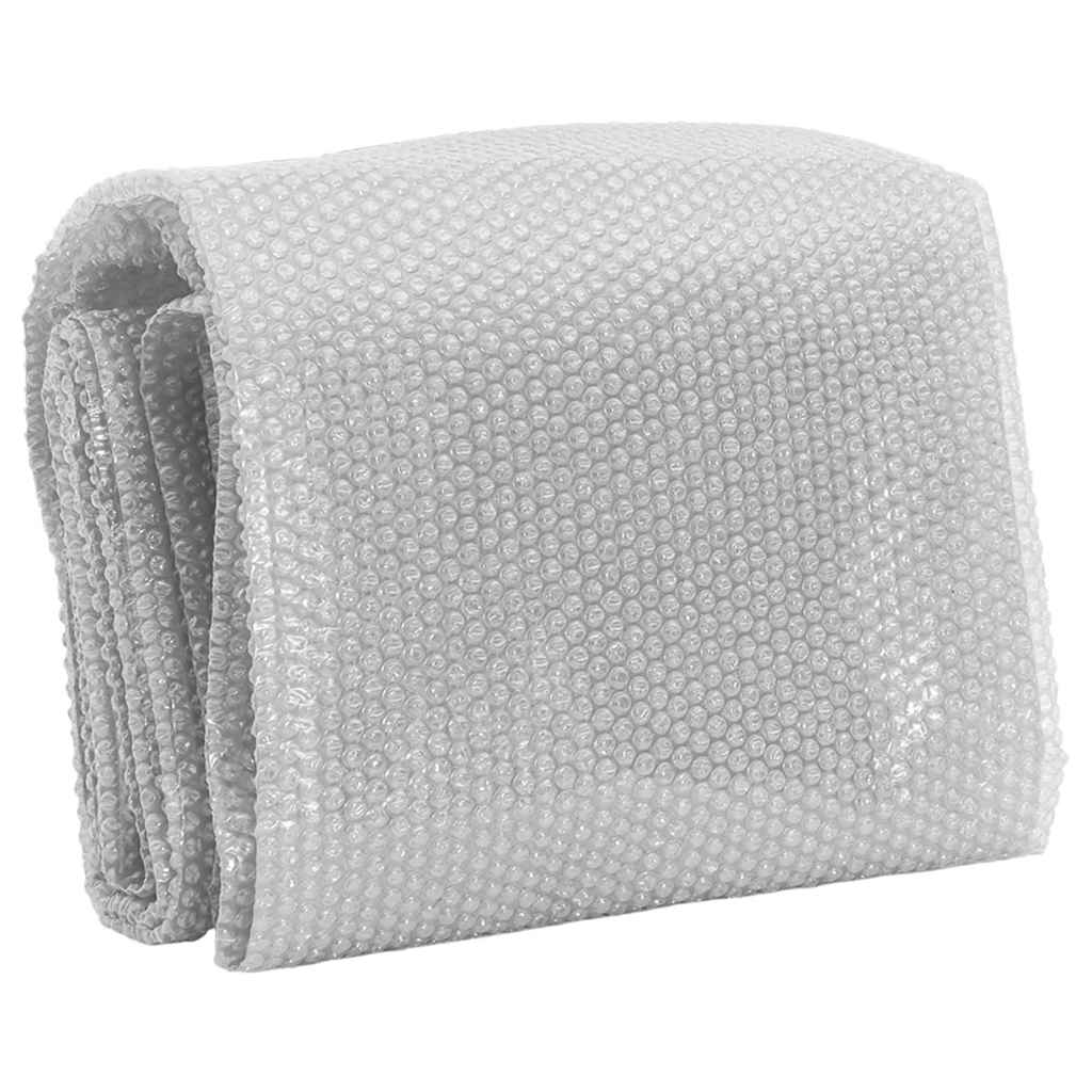 Pellicola Galleggiante Solare PE Piscina 260x160 cm Grigia | homemem39