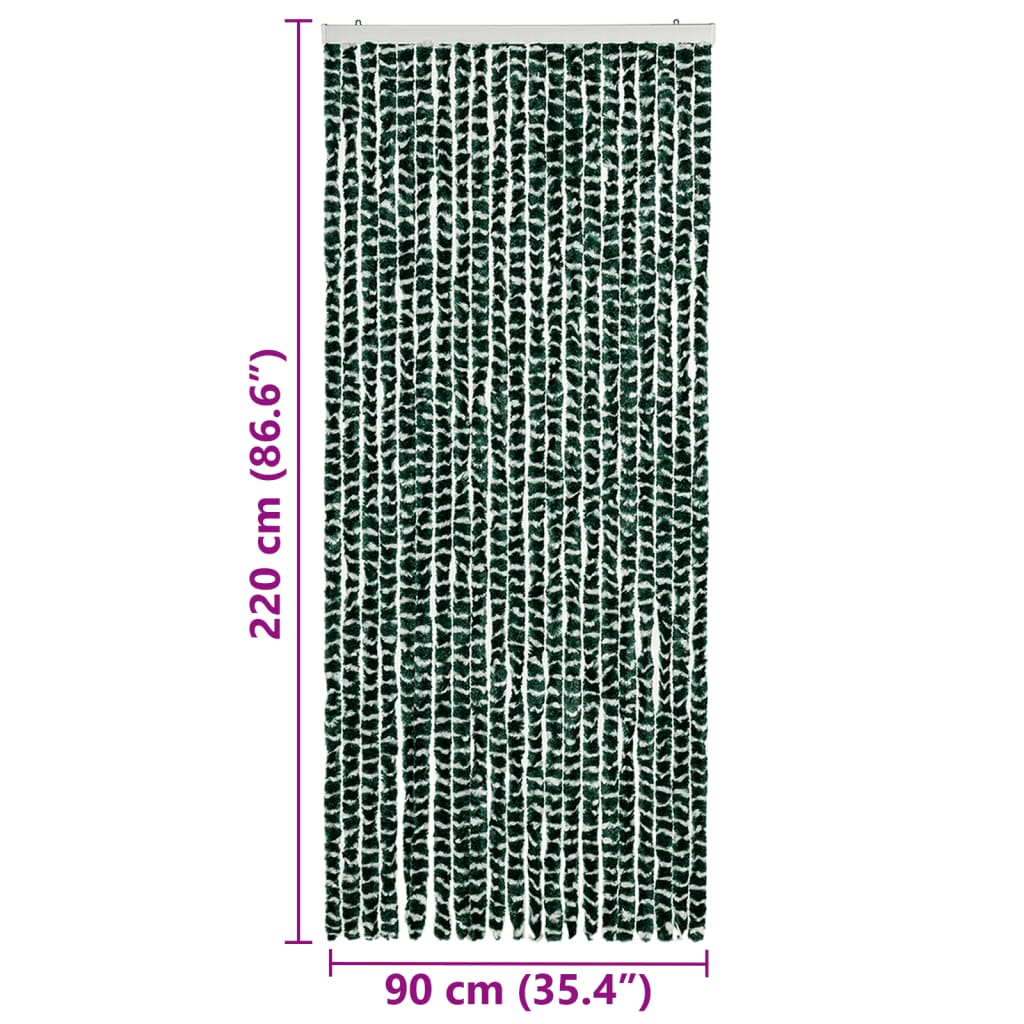 Zanzariera Verde e Bianco 90x220 cm Ciniglia - homemem39