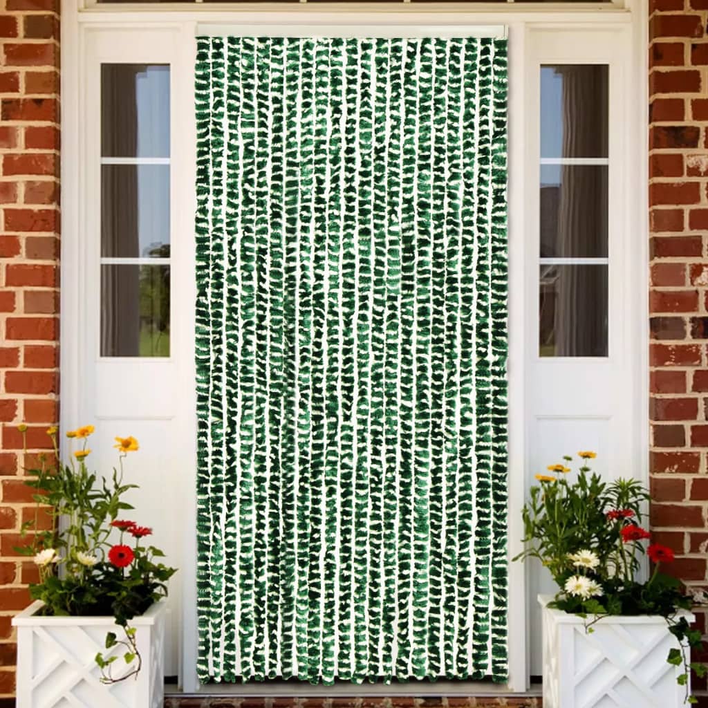 Zanzariera Verde e Bianco 90x220 cm Ciniglia - homemem39