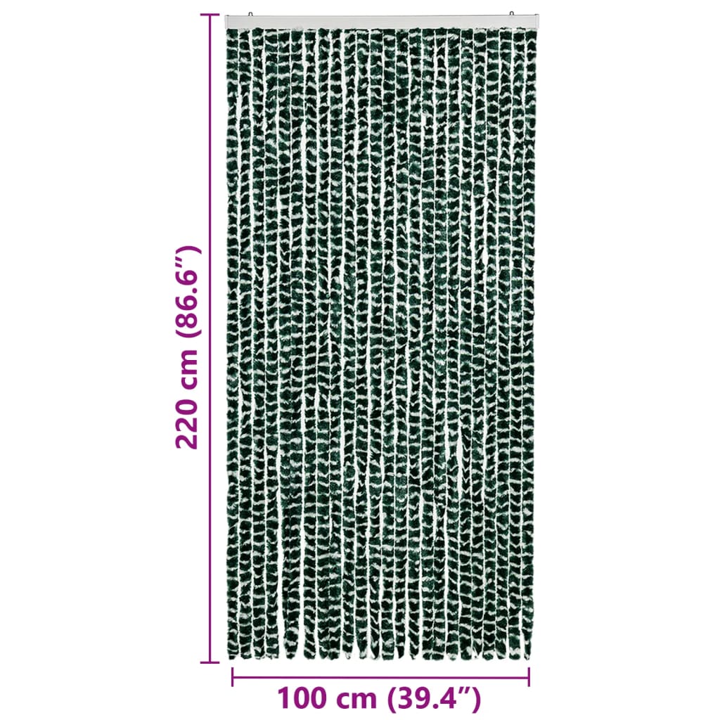 Zanzariera Verde e Bianco 100x220 cm Ciniglia - homemem39