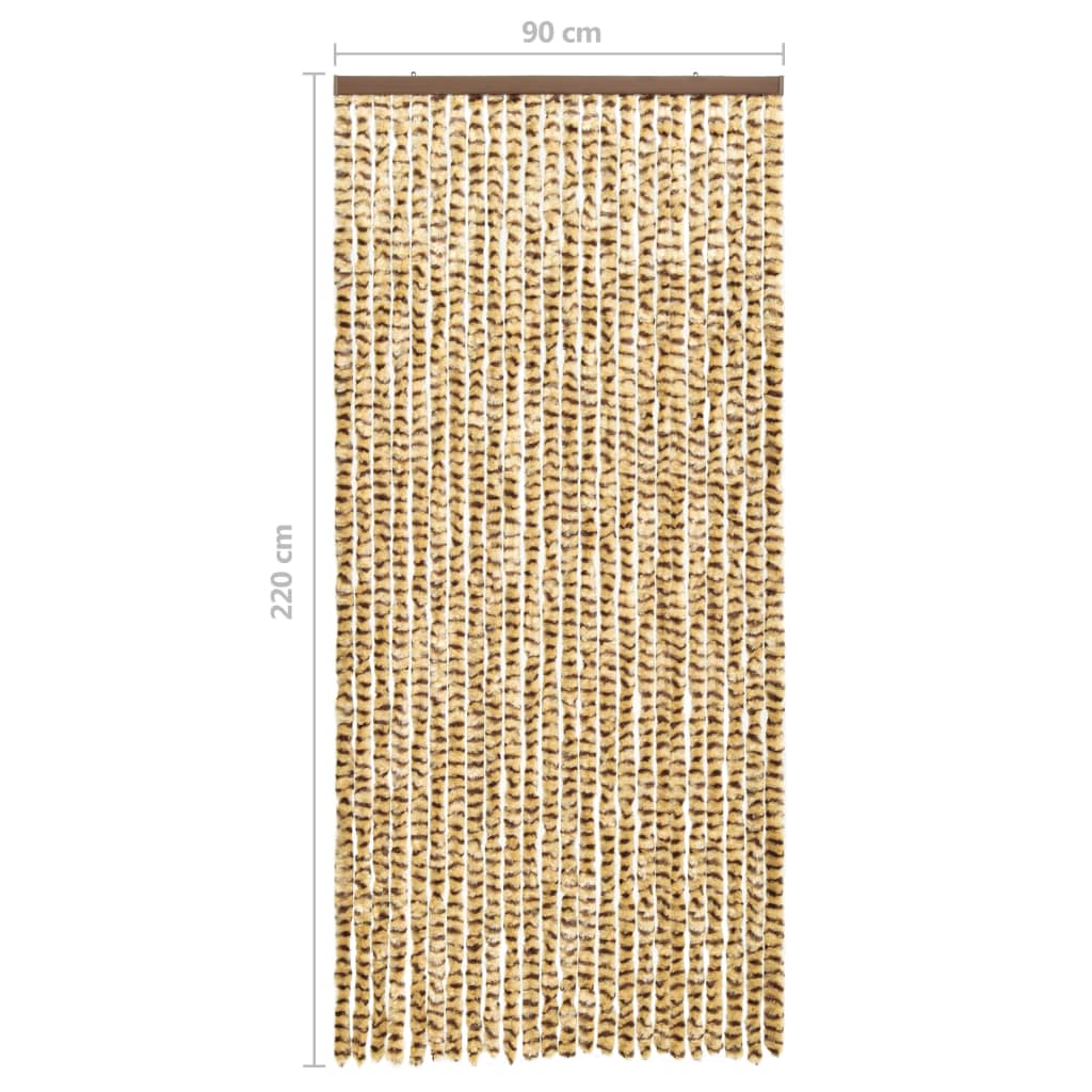 Zanzariera Beige e Marrone 90x220 cm Ciniglia - homemem39