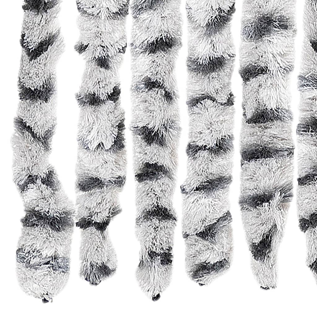 Zanzariera Grigio Chiaro e Grigio Scuro 90x220 cm Ciniglia - homemem39